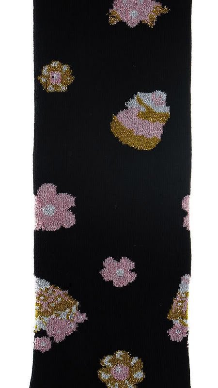 Secret Shop Flower & Cake Knee Socks